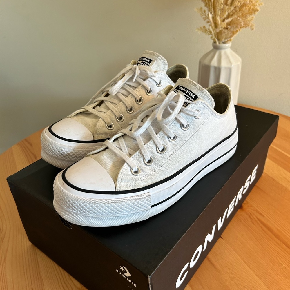 Women’s converse platform low tops